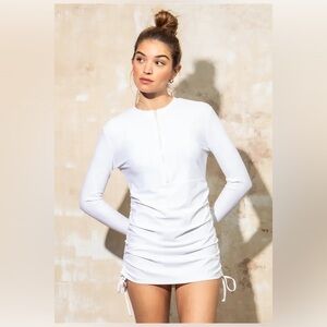 NWT Mott50 Sonja Swim Dress in Resort White